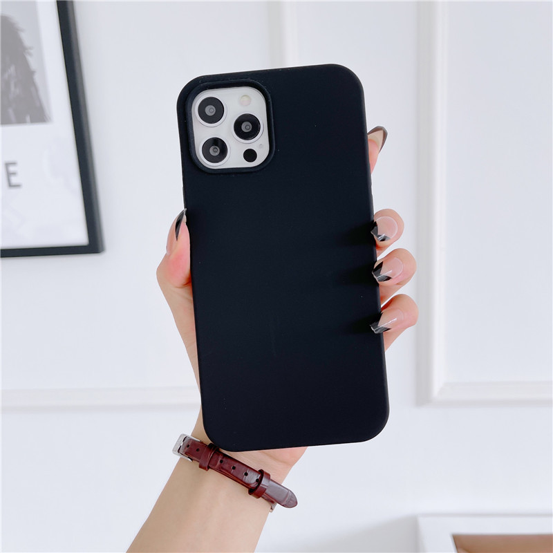 Liquid Silicone Mobile Phone Case All-inclusive Solid Color