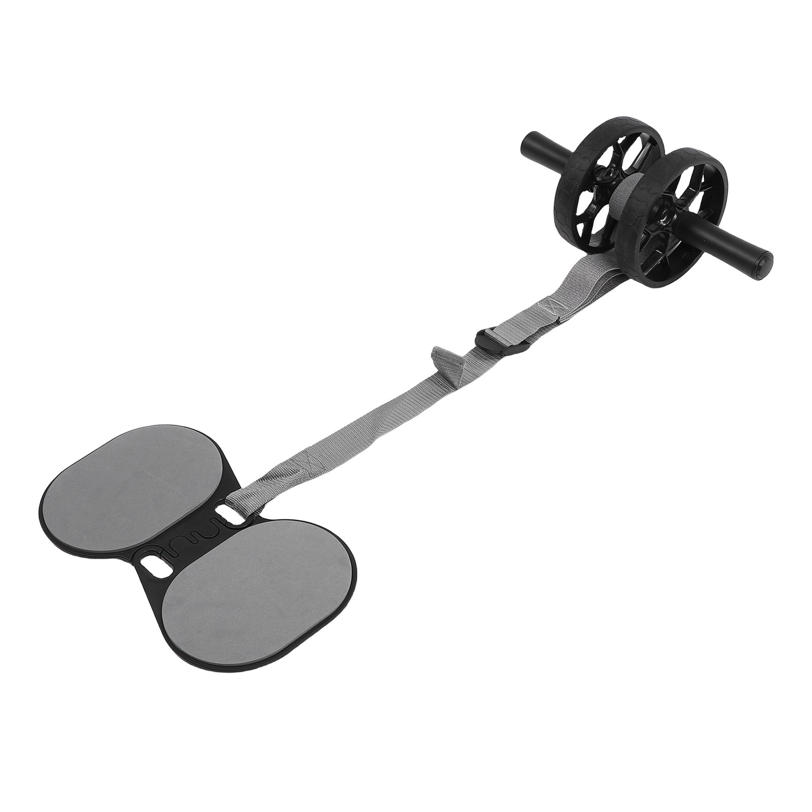 Abdominal Wheel Roller With Automatic Rebound Pull Strap Knee Pad Men Women Dual — image 4
