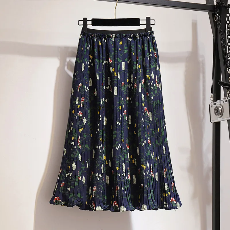 Loose Slim Chiffon Pleated Skirt - Design And Colour
