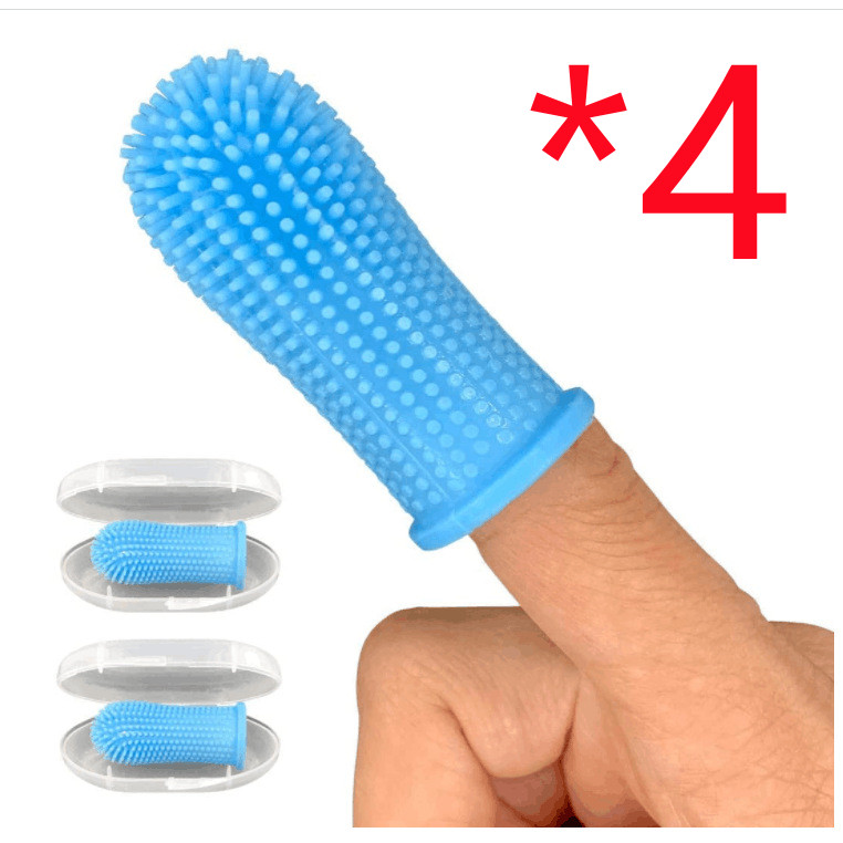 Brosse à dents doigtier silicone chien chat — Hygiène dentaire 16