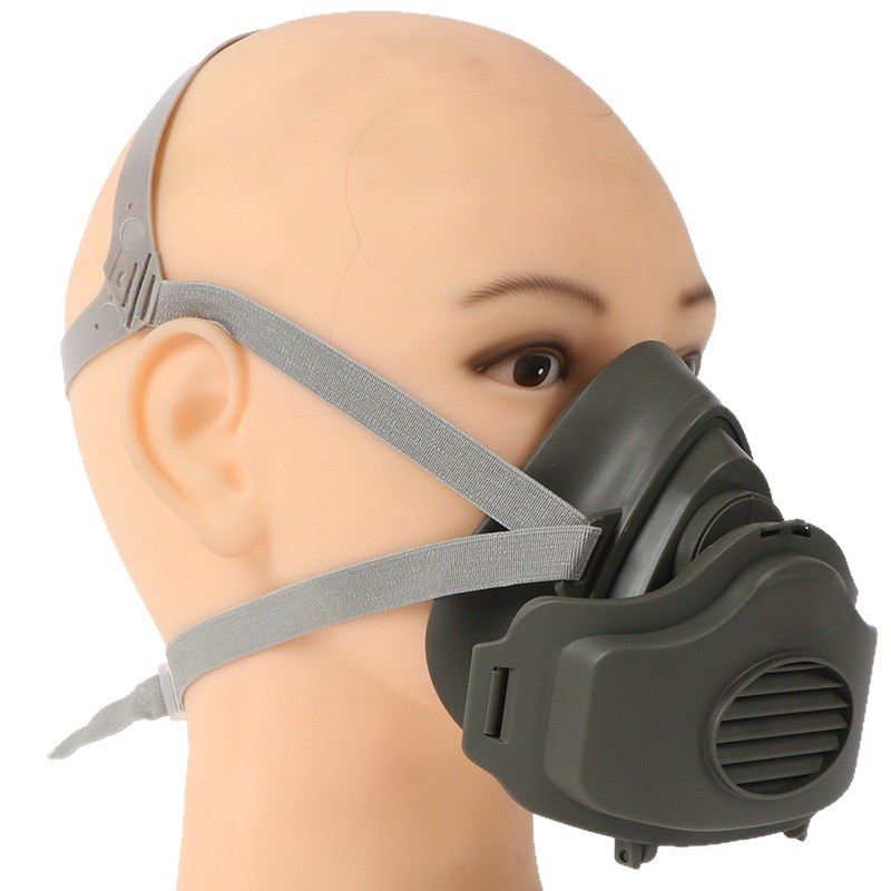 Half Face Gas Mask Cover PRO Respirator 3200 Dust Mask Safety 10 Filters For Sanding Woodworking 5