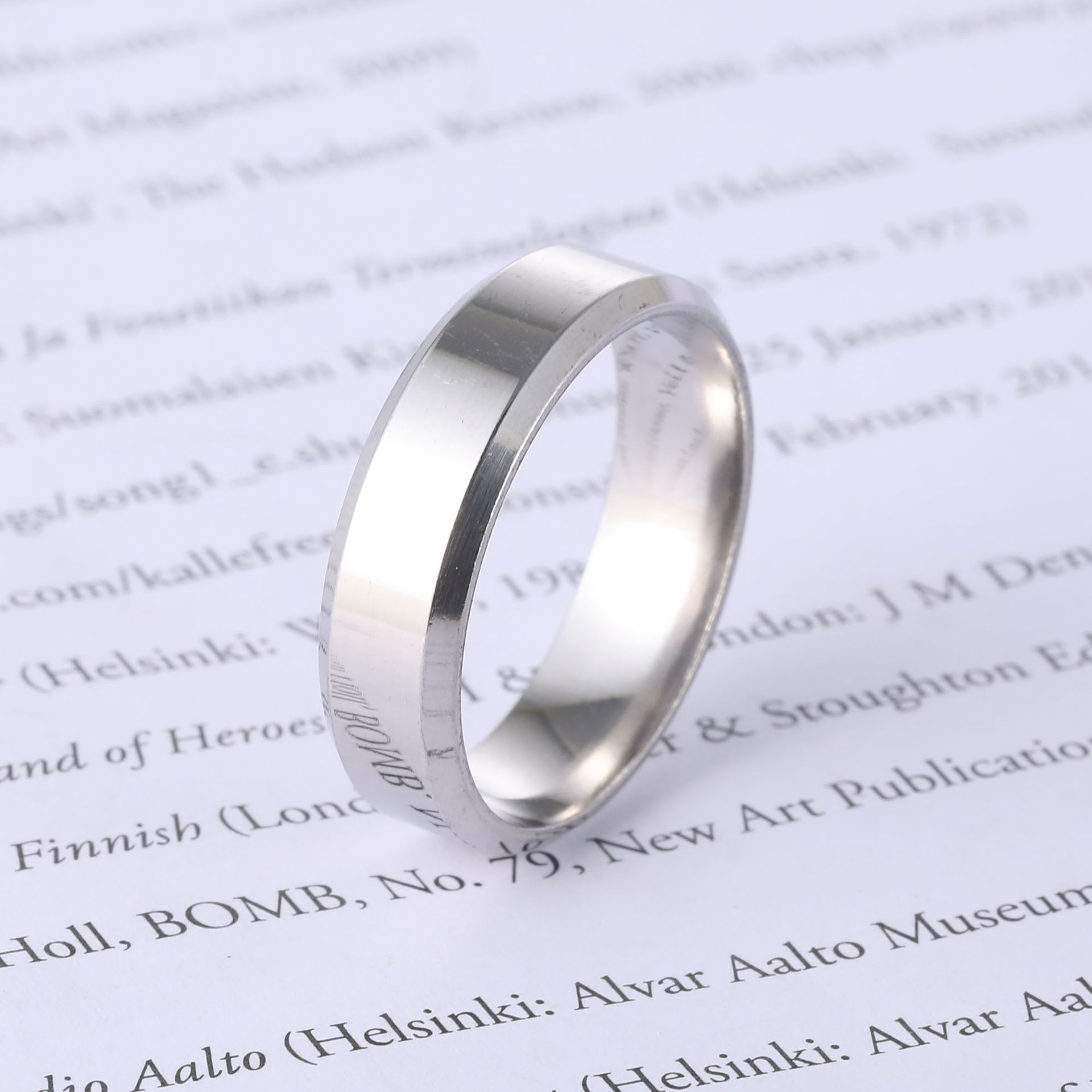 Stainless Steel Ring Ladies Fashion Ins Jewelry