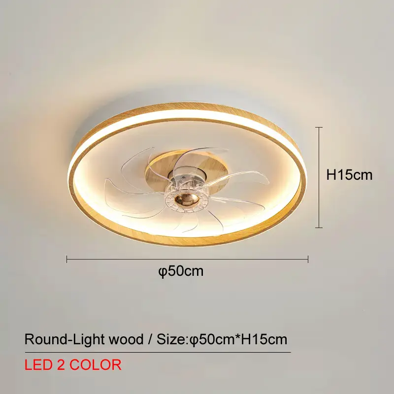 Ceiling Mounted Fan Pendant Lamp In Bedroom