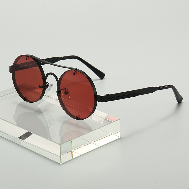Retro Punk Style Steam Polarized Sunglasses Spring Shades - Image 5