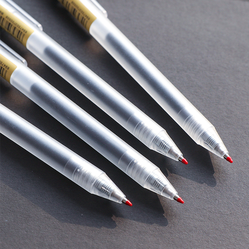 Simple Frosted Stick Retractable Gel Pen Sets