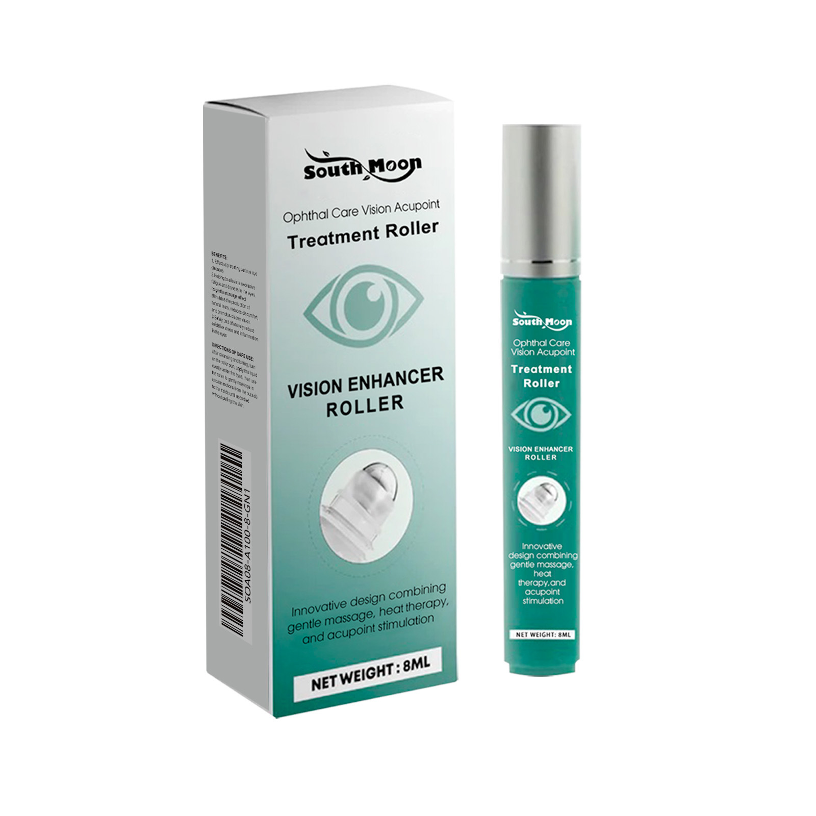 South Moon Eye Care Roller  Moisturizes And Hydrates The Skin Around The Eyes, Providing Massage And Care.