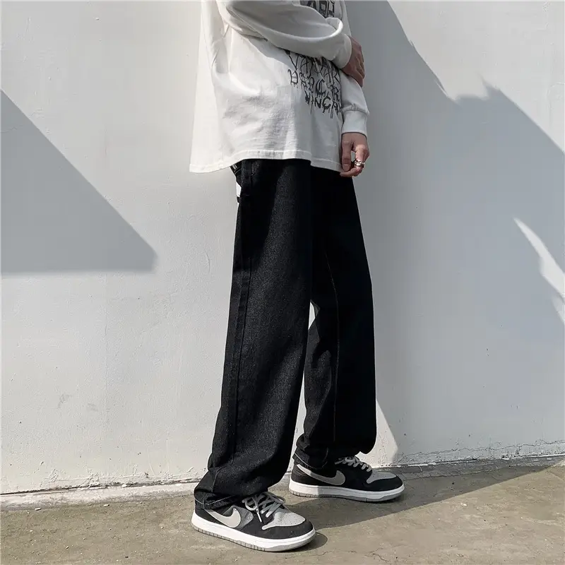 Vintage Hip-hop Printed Loose Straight Jeans