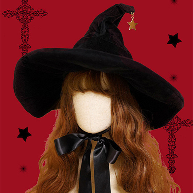 Women's Large Brim Velvet Solid Color Hat