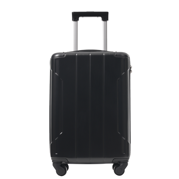 20-Inch Hardshell Carry-On Luggage, Lightweight Durable ABS Suitcase with Spinner Wheels, Built-in TSA Lock, 2 Packing Cubes, Black-25