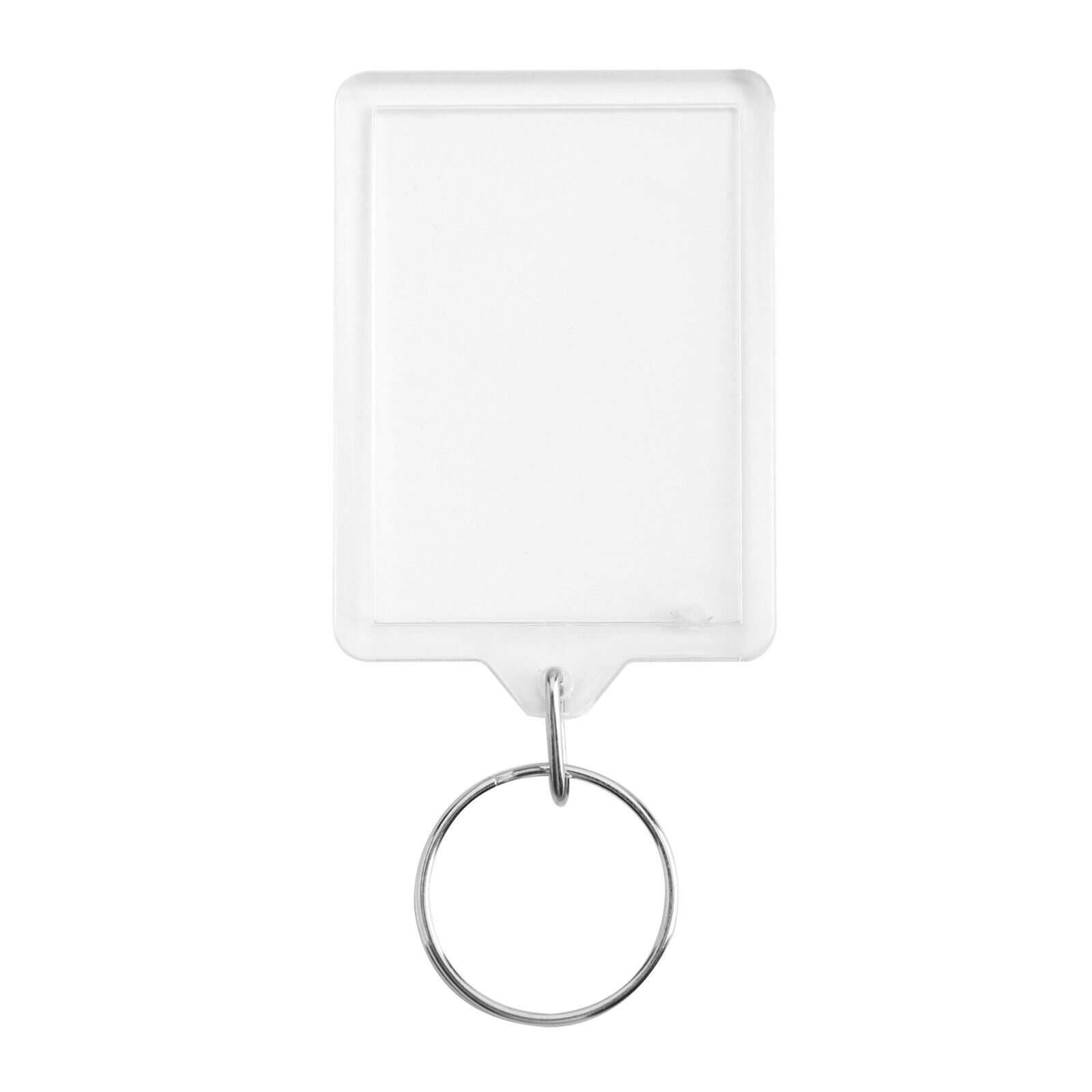 Blank Keyring Acrylic Plastic Passport Photo Key Rings Craft Picture UK — image 8