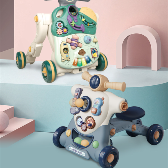 Baby Stroller Toy Multi-function Sliding Roller Coaster