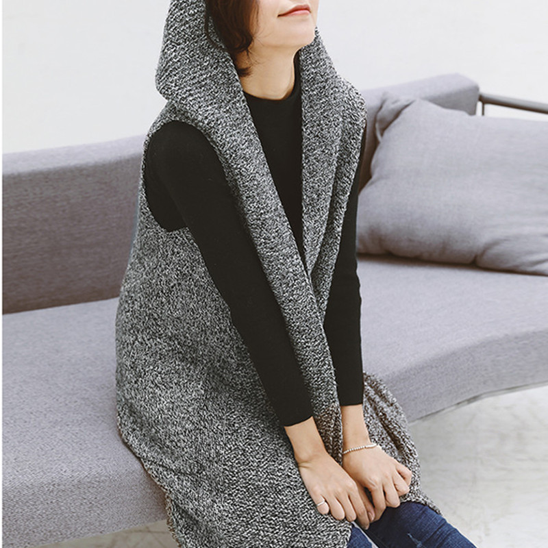  Autumn And Winter Mid-length Korean Casual All-match Vest Jacket