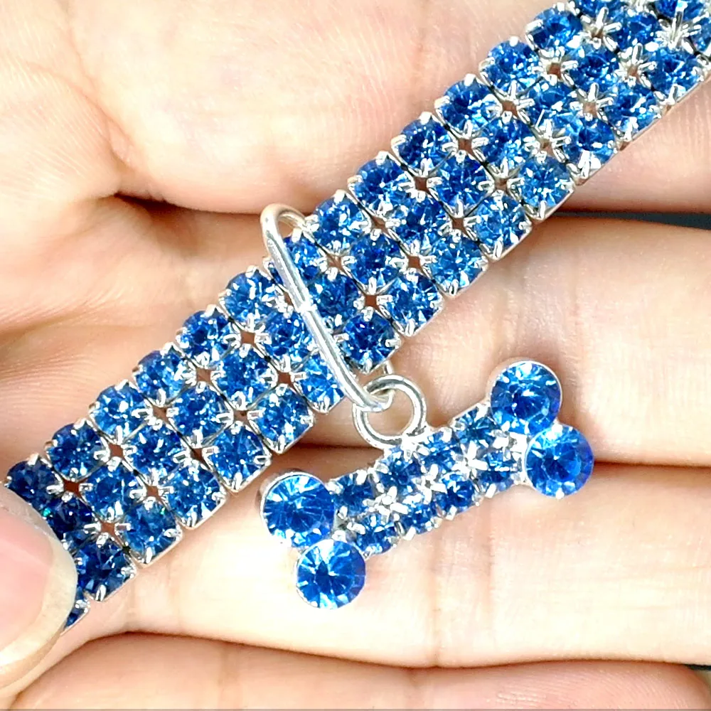 Bling Rhinestone Dog Collar Crystal Puppy Chihuahua Pet Dog Collars Leash For Small Medium Dogs Cats – image 7
