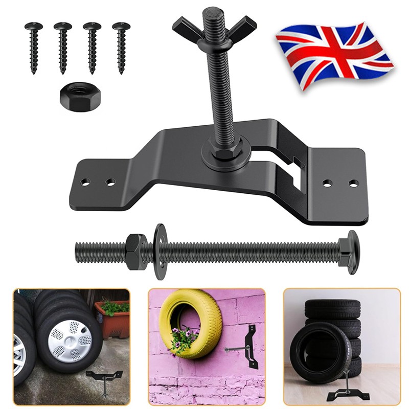 Spare Tire Wall Mount Carrier Holder Wear Resistant Save Space Wheel Bracket Kit