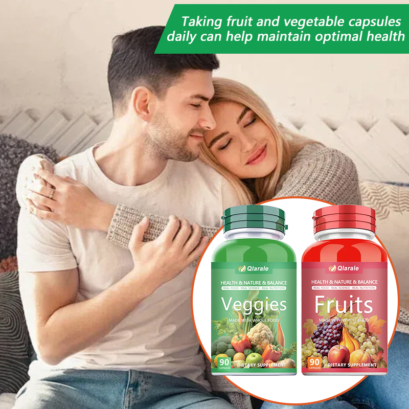 Whole Food Fruits And Veggies Supplement, 30 Servings 90 Capsules Daily 3 Caps 5 Servings Of Fresh Produce — view 4