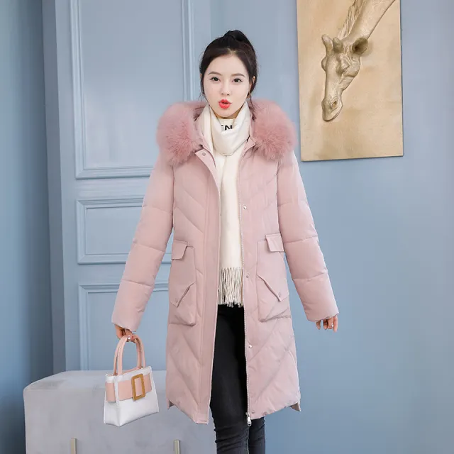 Temperament Slim Women's Warm Pure Color Jacket Pink - Shop at LoveMi