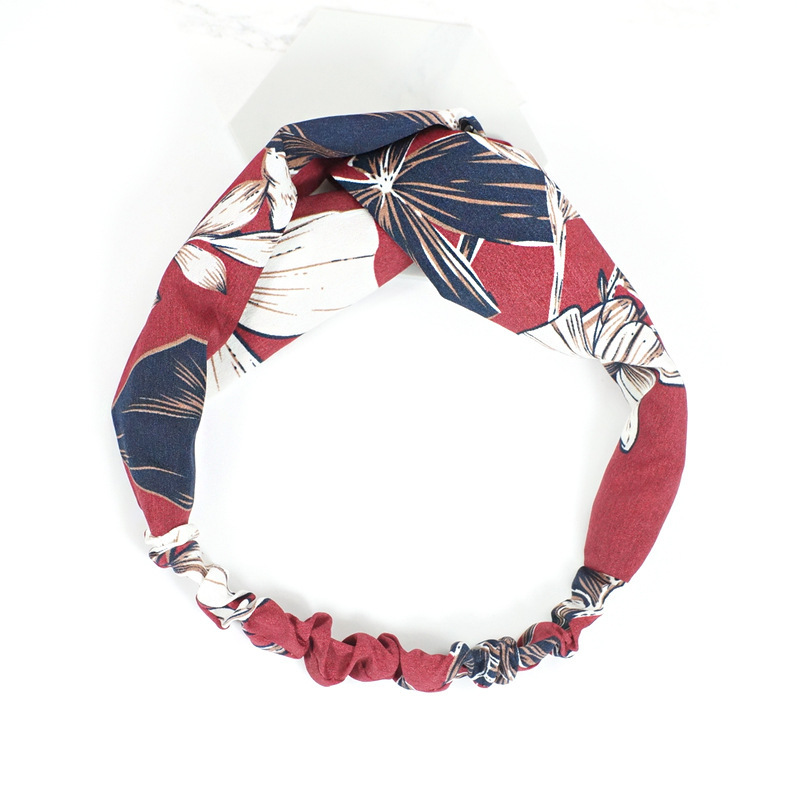 Creative Temperament Print Dark Headband Match Every Color Red - Shop at LoveMi