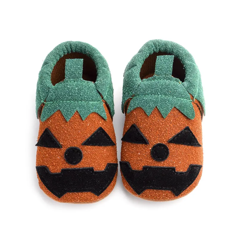 Baby Girls Boys Halloween Pumpkin Cosplay Slip-on Shoes Soft