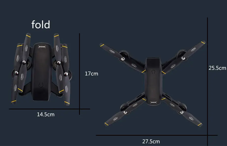 Drone Folding Dual Camera  DM107S Optical Flow Positioning 4K HD Aerial Photography Drone