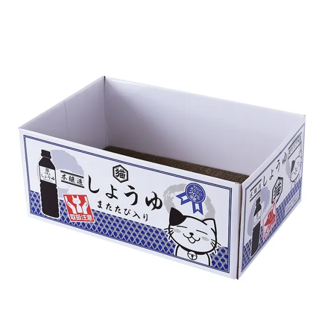 Claw Grinding Toy Cat Scratch Board Corrugated Box Soy Sauce Bottle Box - Shop at LoveMi