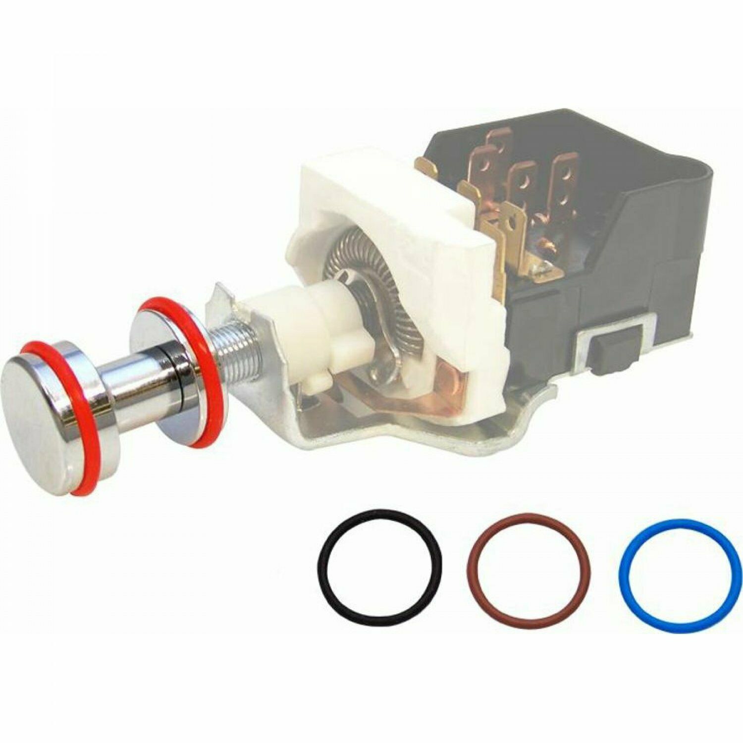 Billet Aluminum Headlight Knob S Witch Color Ring Kit Street Rod Truck 2