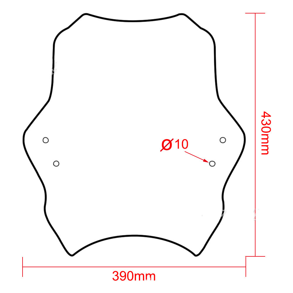 Street Motorcycle Windshield Car Windshields - Image 2