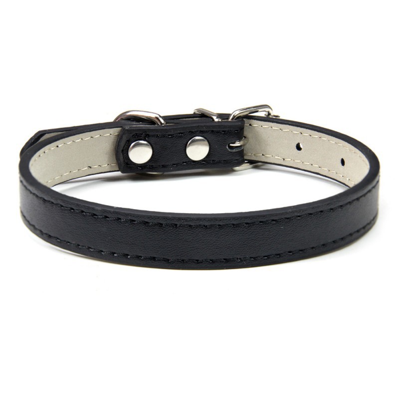 Title 17, Durable and comfortable PU leather pet collar, ...