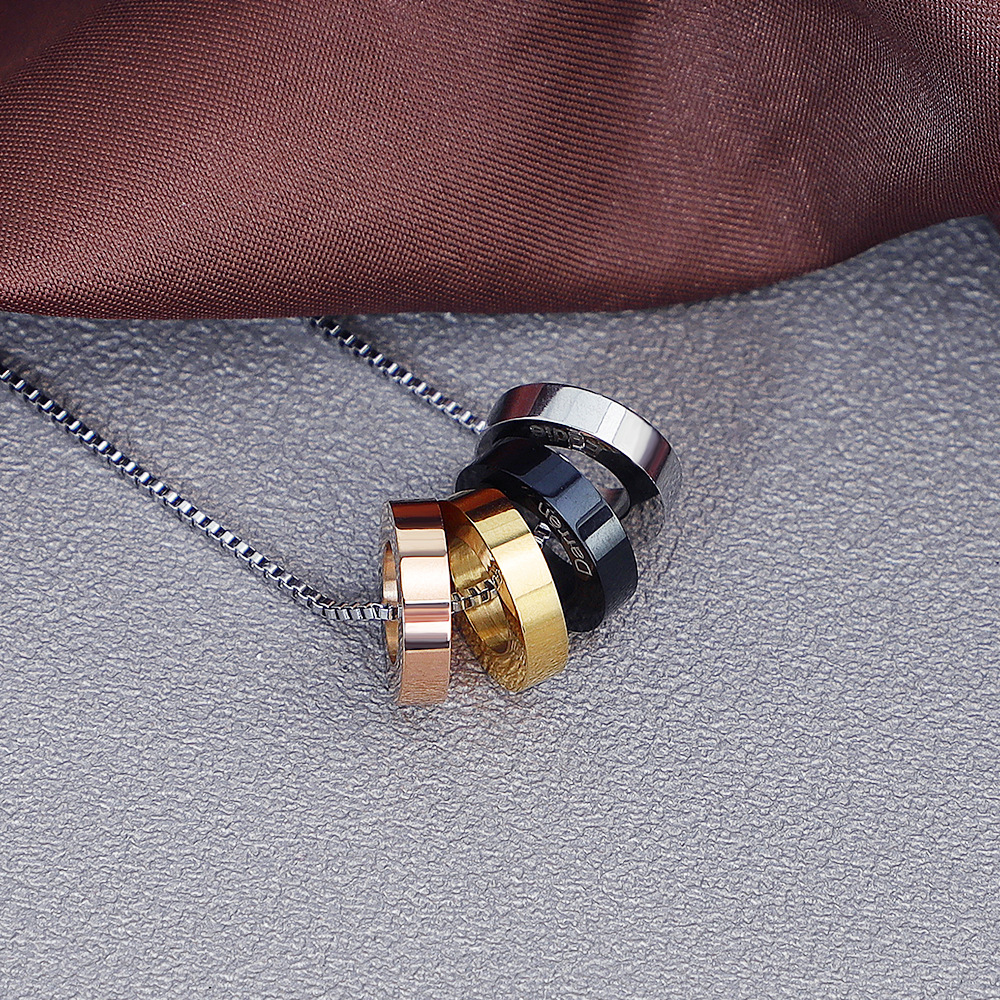 European And American Hip-hop Chain Men's Pendant Stainless Steel Lettering