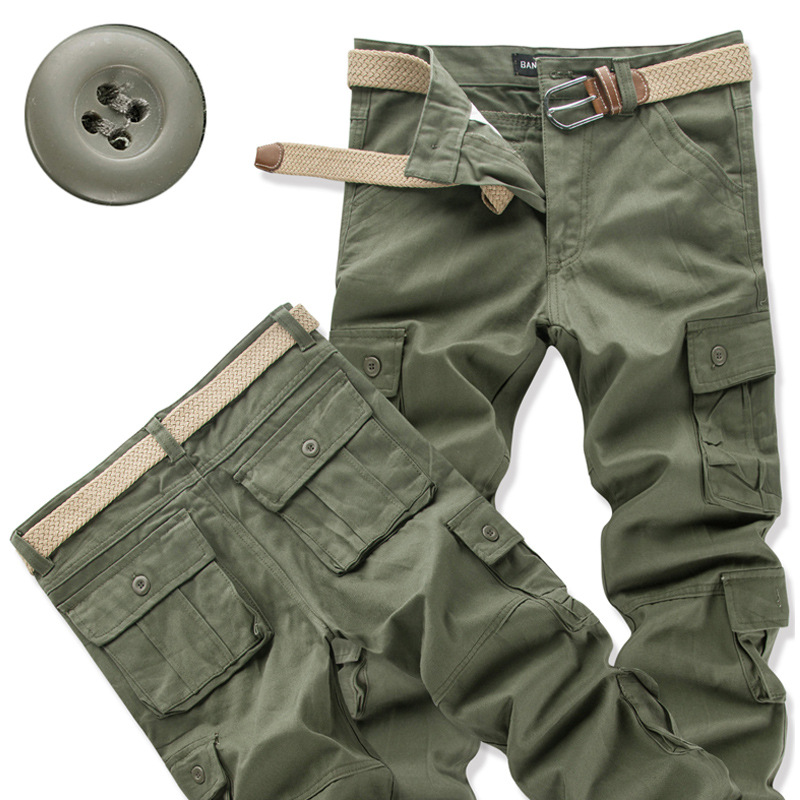 Title 6, Pantalones cargo multi-bolsillos para hombre, r...