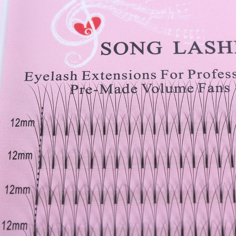 رموش مزروعة بألياف فردية من 2D إلى 6D بتجذير طويل 0.10