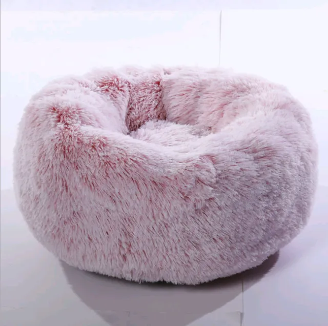 Doghouse Plush Round Pets Keep Warm In Autumn And Winter Pink - Shop at LoveMi