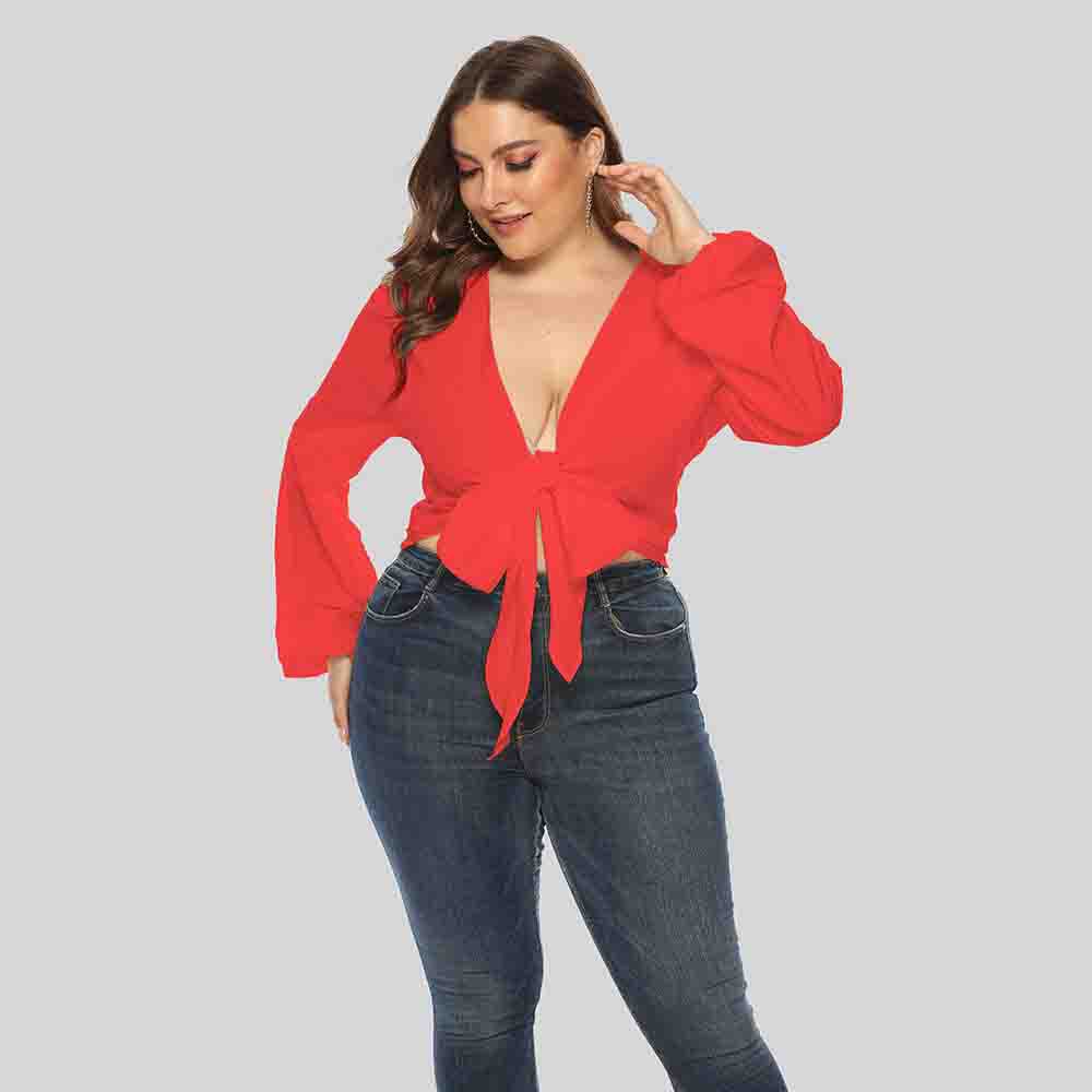 Women's Bow Tie Tube Top Sexy Blouse