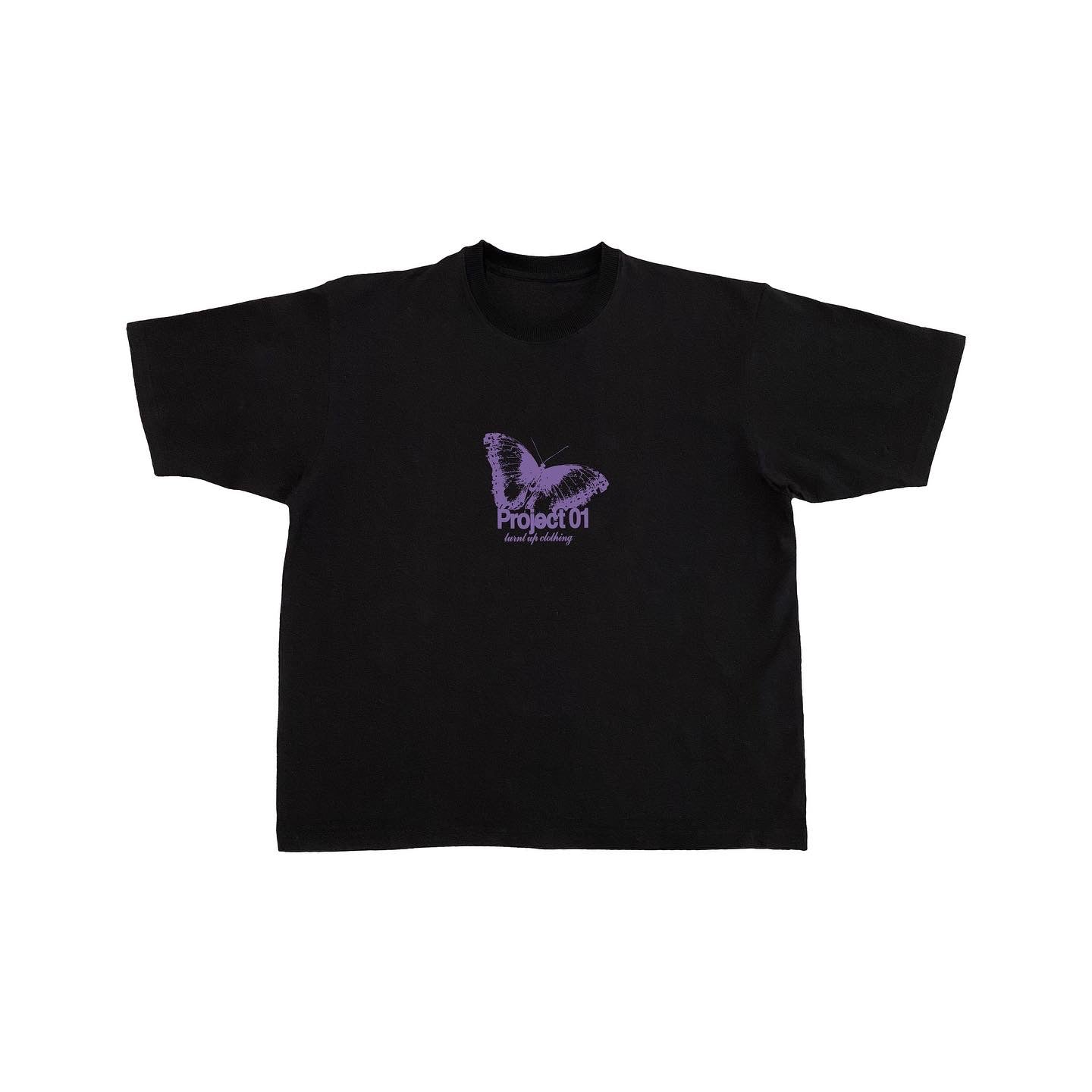 Butterfly Print Short Shirt Team Uniform European And American Fabrics