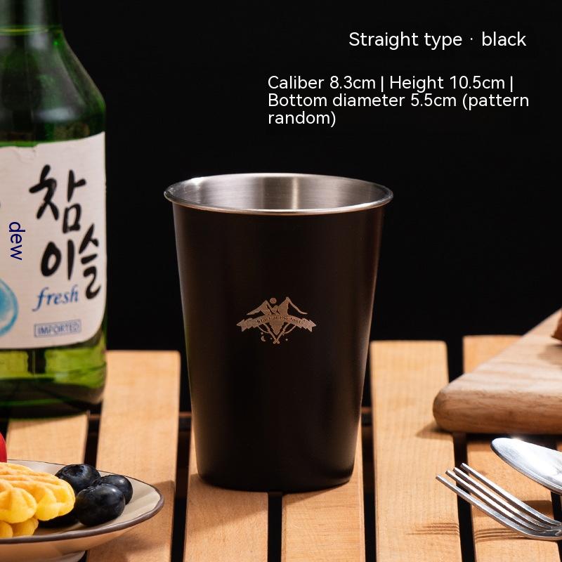 350ml Black Camping Cup