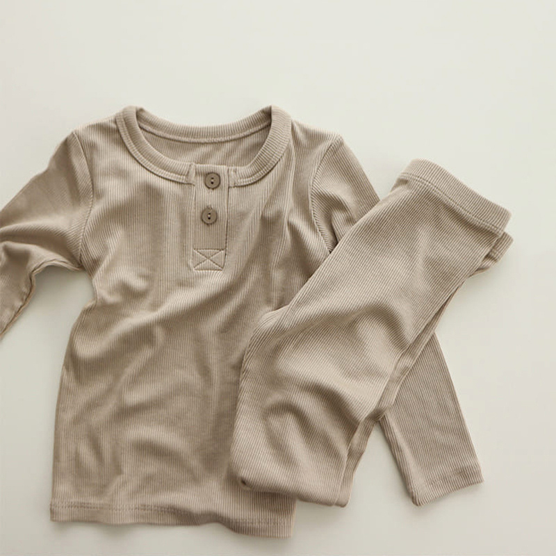Baby Kids Pajamas Sets Girl Boy Sleepwear Suit Autumn Kids — foto 13