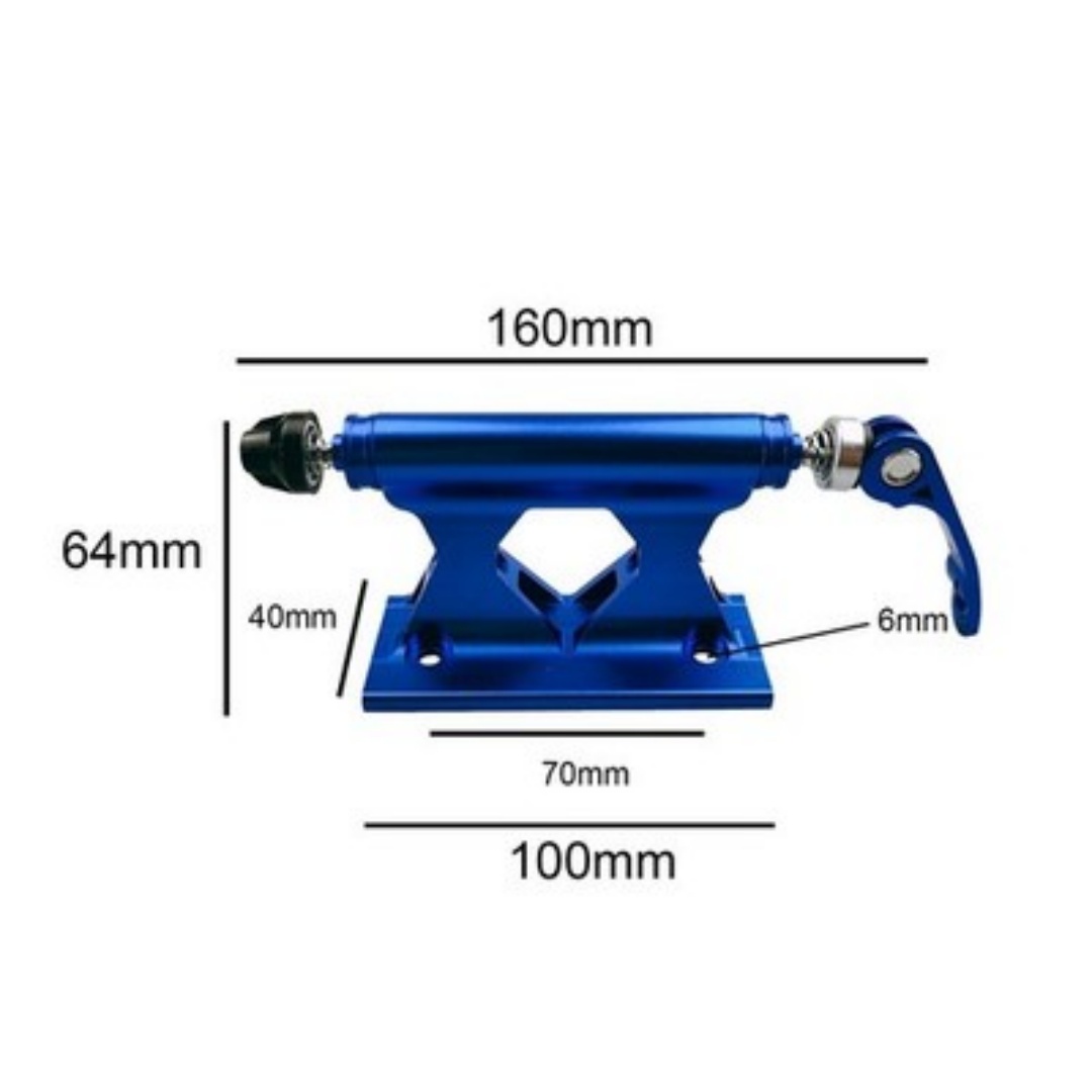 Aluminum Alloy Bike Fork Mount Storage Trailer Rack Carrier Travel Blue — image 4