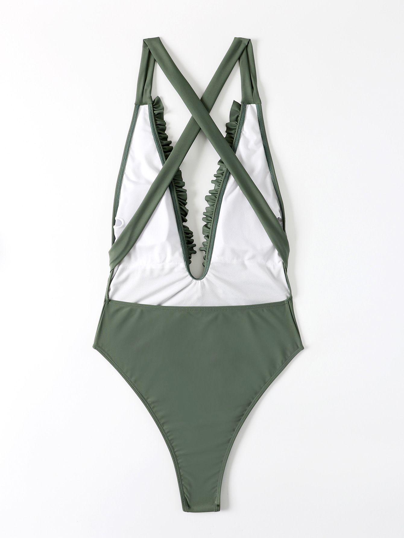 Bikini European And American Fungus One Piece Swimsuit