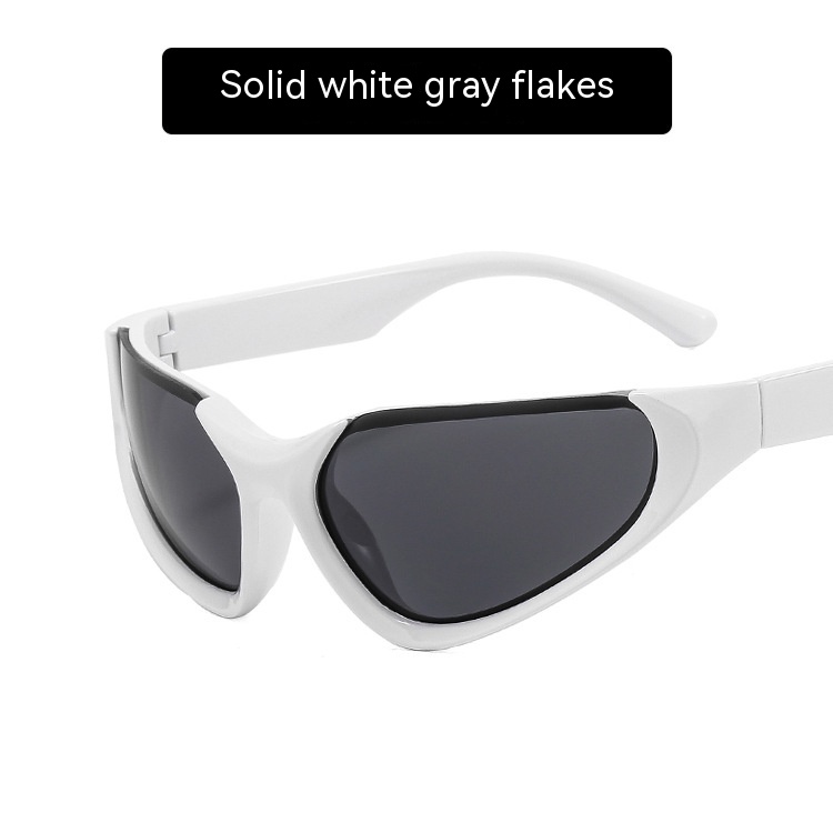 Title 4, Future Punk Y2g Shaped Semi-rimless Sunglasses ...