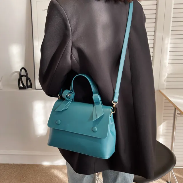 Portable Large Capacity Shoulder Bag Simple Fashion Crossbody Commuter Blue - Shop at LoveMi