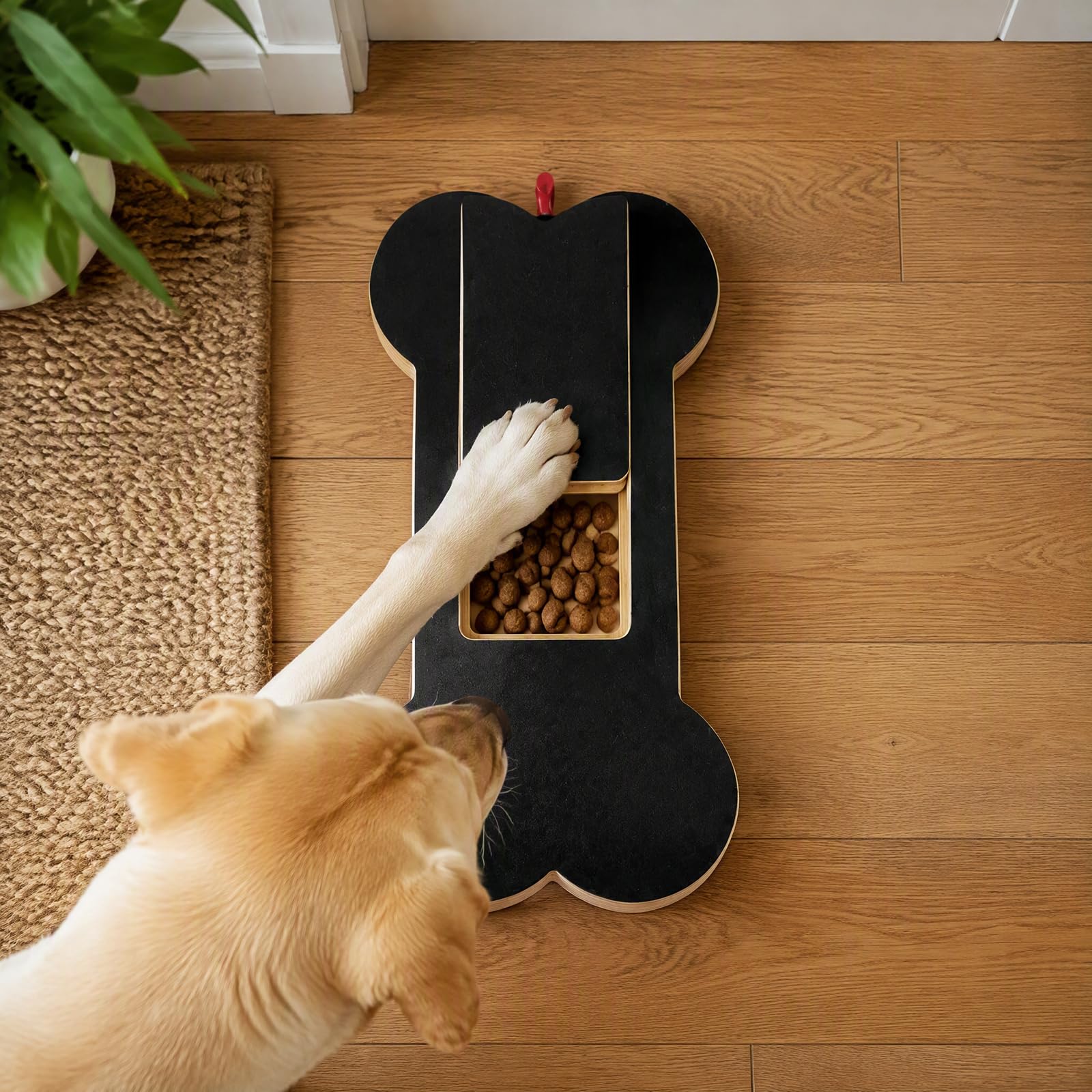 Dog Scratch Board With Treat Box, Dual - Sided Dog Nail File Board Wear - Resistant Pet Nail Scratcher, Stress - Free Indoor Dog Nail Grooming For Puppies &  Dogs