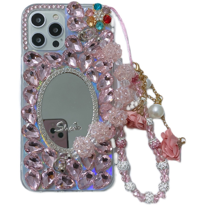 Fashionable And Creative Diamond-encrusted Mirror Phone Case - Image 4