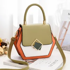 Women's Single Shoulder Diagonal Handbag - Green - View 1