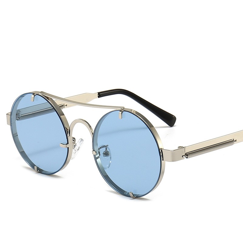 Retro Punk Style Steam Polarized Sunglasses Spring Shades - Image 8