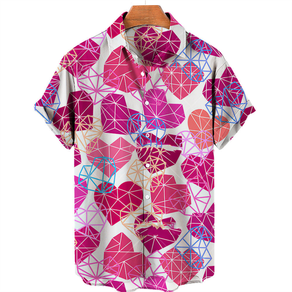 Title 8, Nieuw casual shirt met korte mouwen Graffiti-se...