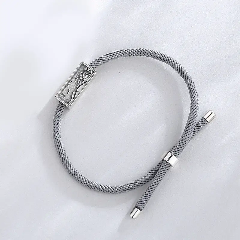 Sun Moon Woven Push Pull Handle Rope