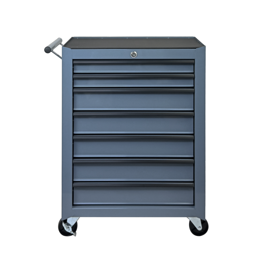 Rolling Metal Tool Chest With 7 Drawers, 20inch 7-Drawer Tool Chest Cabinet With Ball Bearing Drawer Slides, Steel Tool Storage Box Organizer -GREY