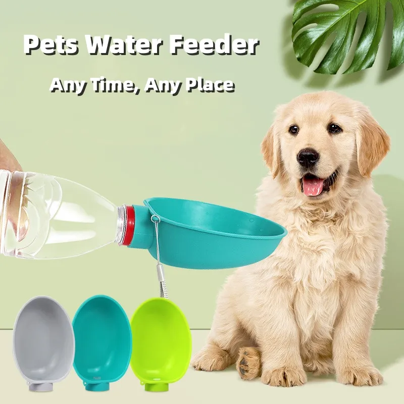 Portable Dog Drinking Bowl Outdoor Water Feeding