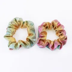 Creative Laser Fabric Handmade Hair Tie - Pink Green - View 1