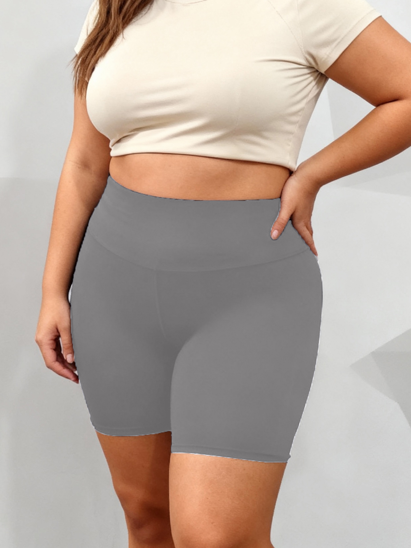 Plus Size Biker Shorts, picture 5 of 6