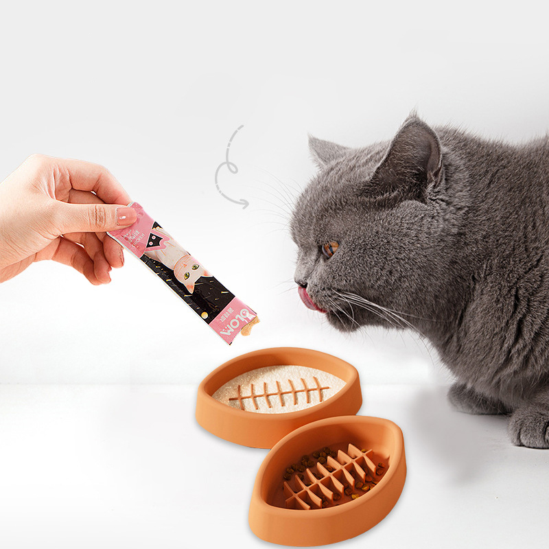 Silicone Pet Bowl, Slow Food Bowl, Slow Food Grade Food Bowl With Suction Cup, Anti Knock And Anti Slip Dog And Cat Tableware